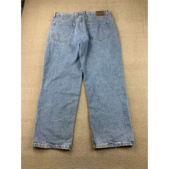 Vintage Smith's Workwear Jeans 1906 38x30 Blue Washed Denim Premium Denim Pocket - Picture 2 of 10